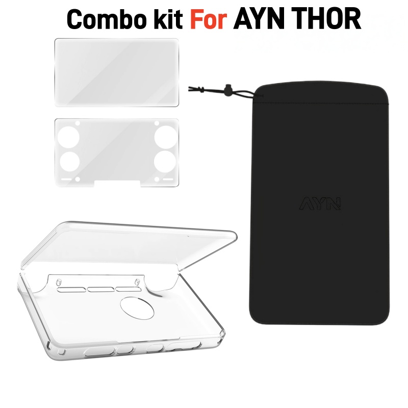 Gaming Accessories Bundle - ชุดอุปกรณ์เสริมคอนโซลเกม AYN THOR ด้ามจับ TPU ตามหลักสรีรศาสตร์