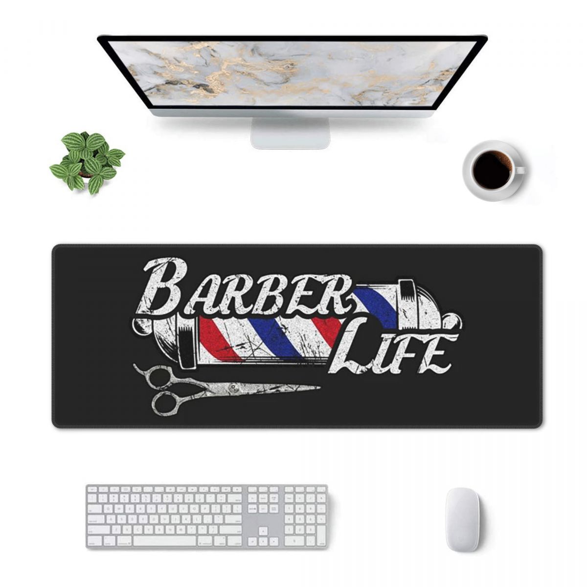 Gaming Accessories Shop - แผ่นรองเมาส์ขนาดใหญ่ ป้ายร้านตัดผม ทางเข้า แผ่นรองสำหรับเกมเมอร์ คอมพิวเตอร์ แล็ปท็อป