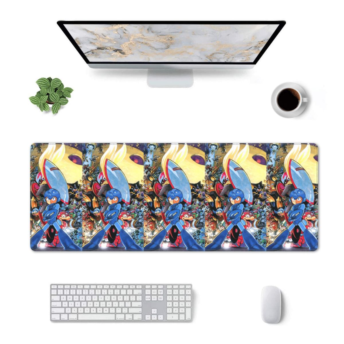 Gaming Accessories Men - แผ่นรองเมาส์ขนาดใหญ่ เมก้าแมน วิดีโอเกม เมก้าแมน เกมเมอร์ พีซี