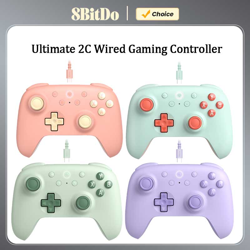 Gaming Accessories For Android - จอยสติกไร้สายแบบมีสาย2C ที่ดีที่สุด8บิตโดพร้อมเอฟเฟกต์เอฟเฟกต์แบบฮอลล์จอยสติ๊กสำหรับอุปกรณ์เสริมสำหรับ PC Windows และแอนดรอยด์