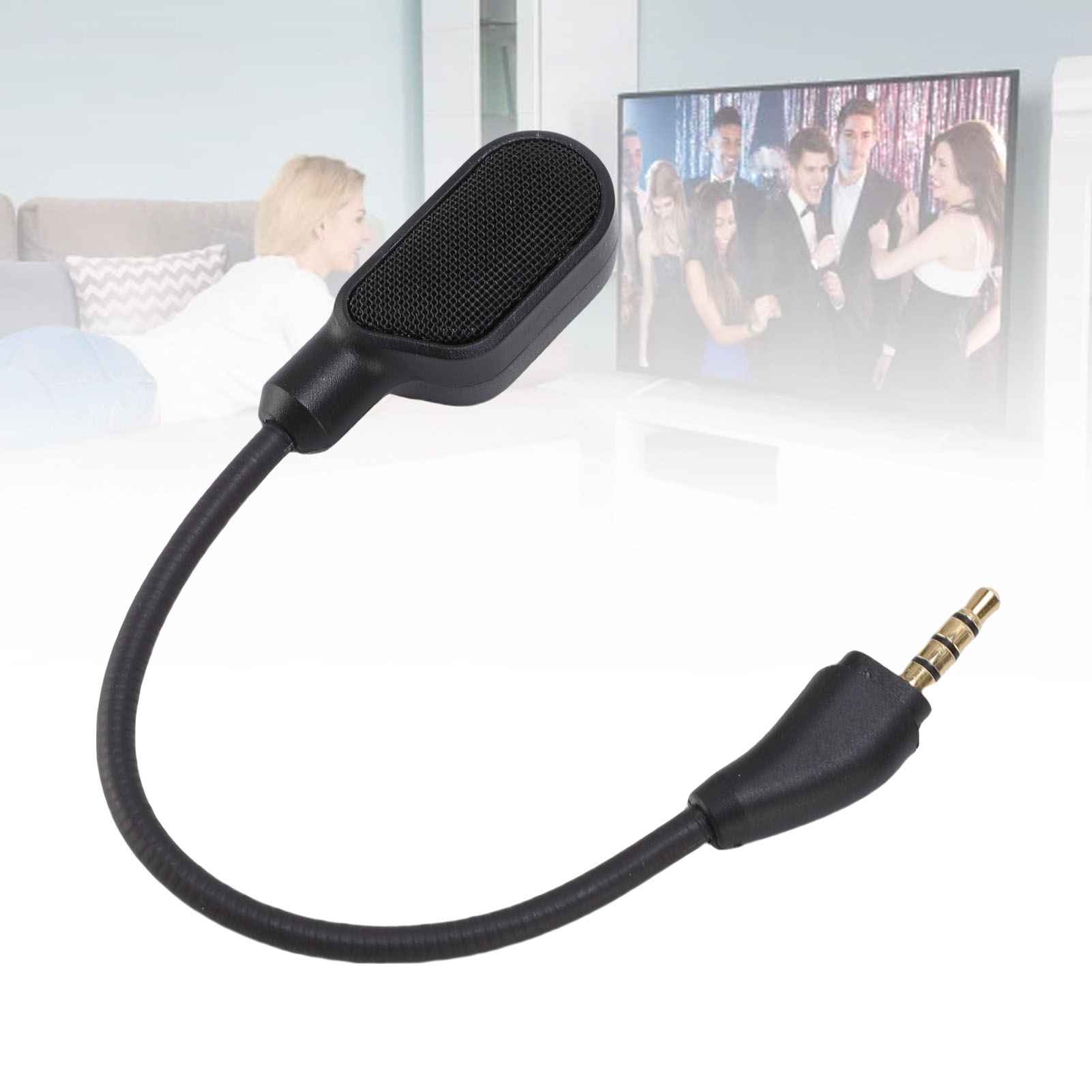 Gaming Accessories Led - ไมโครโฟนสำหรับเล่นเกมแบบเปลี่ยนได้สำหรับไฮเปอร์เอ็กซ์ คลาวด์ 3 ตัวบ่งชี้ LED ตัดเสียงรบกวน