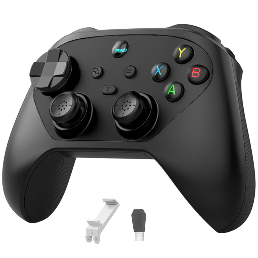 Gaming Accessories For Android - จอยสติ๊กไร้สายสำหรับเล่นเกมบนพีซี พร้อมไกปืนสำหรับเกมมือถือ รองรับ Switch/IOS/Android พร้อมระบบไจโรหกแกน ฟังก์ชัน