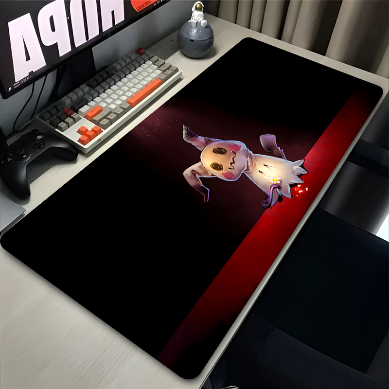 Gaming Accessories Desktop - แผ่นรองเมาส์เกมเมอร์ขนาดใหญ่ XXL P-Pokemon Mimikyu แผ่นรองเมาส์คีย์บอร์ดอะนิเมะเกมมิ่งพีซีอุปกรณ์เสริมแล็ปท็อปเดสก์ท็อปแผ่นรองเมาส์ยาง