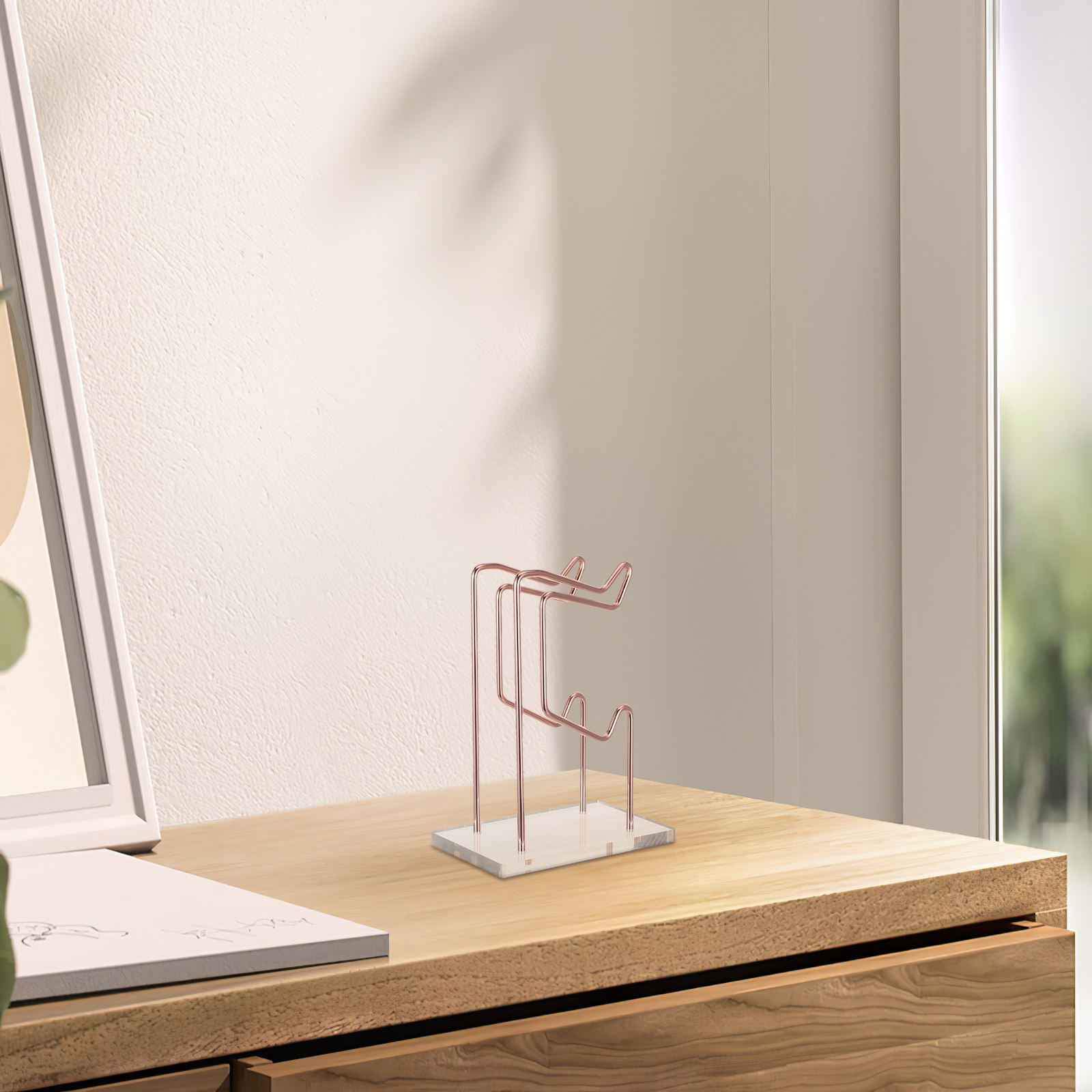 Gaming Accessories Organizer - แท่นวางจอยเกมและหูฟัง ฐานอะคริลิกแบบสองชั้น สำหรับจัดระเบียบอุปกรณ์เกมและจัดแสดงจอยเกมและหูฟัง
