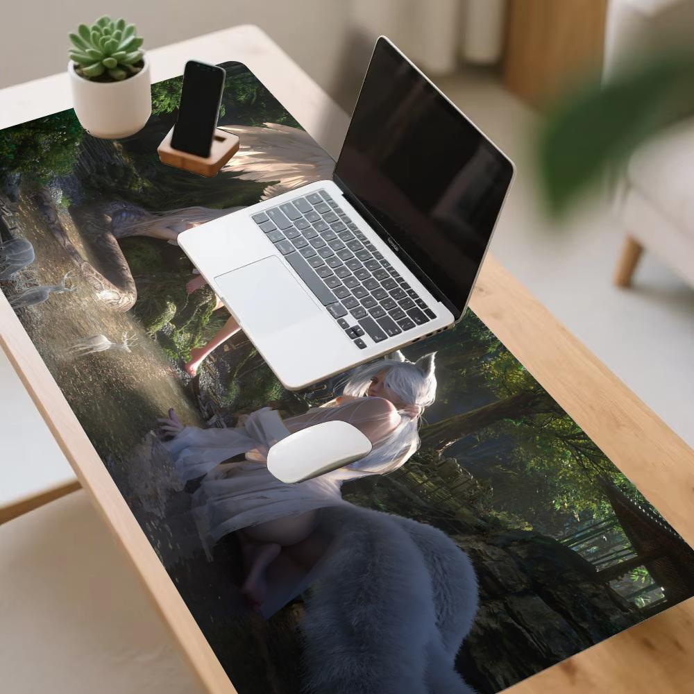 แผ่นรองเมาส์ลายสาวน้อยในป่า แผ - Gaming Accessories Pc Setup บทวิจารณ์และราคา