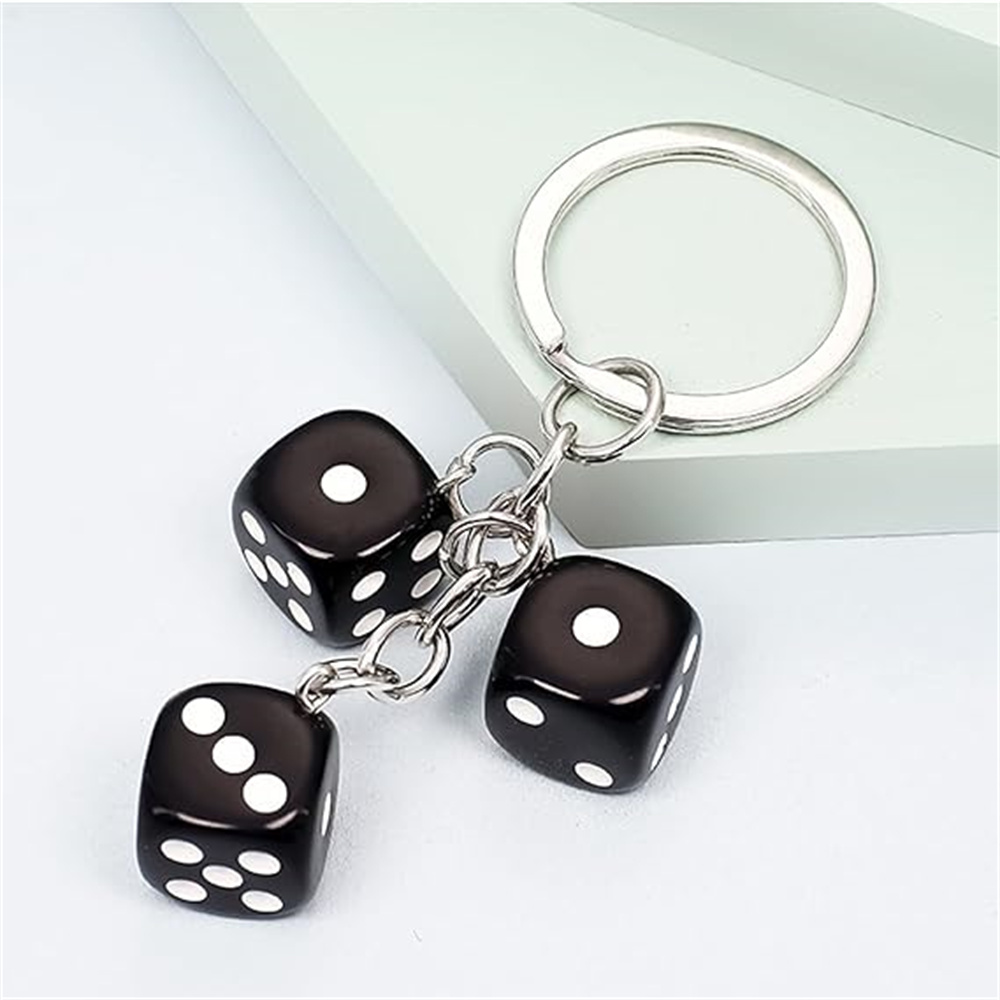 พวงกุญแจลูกเต๋า3D น่ารักสำหรับ - Gaming Accessories Men บทวิจารณ์และราคา