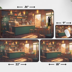 Kawaii อะนิเมะโต๊ะร้านกาแฟ Art - Gaming Accessories Shop บทวิจารณ์และราคา