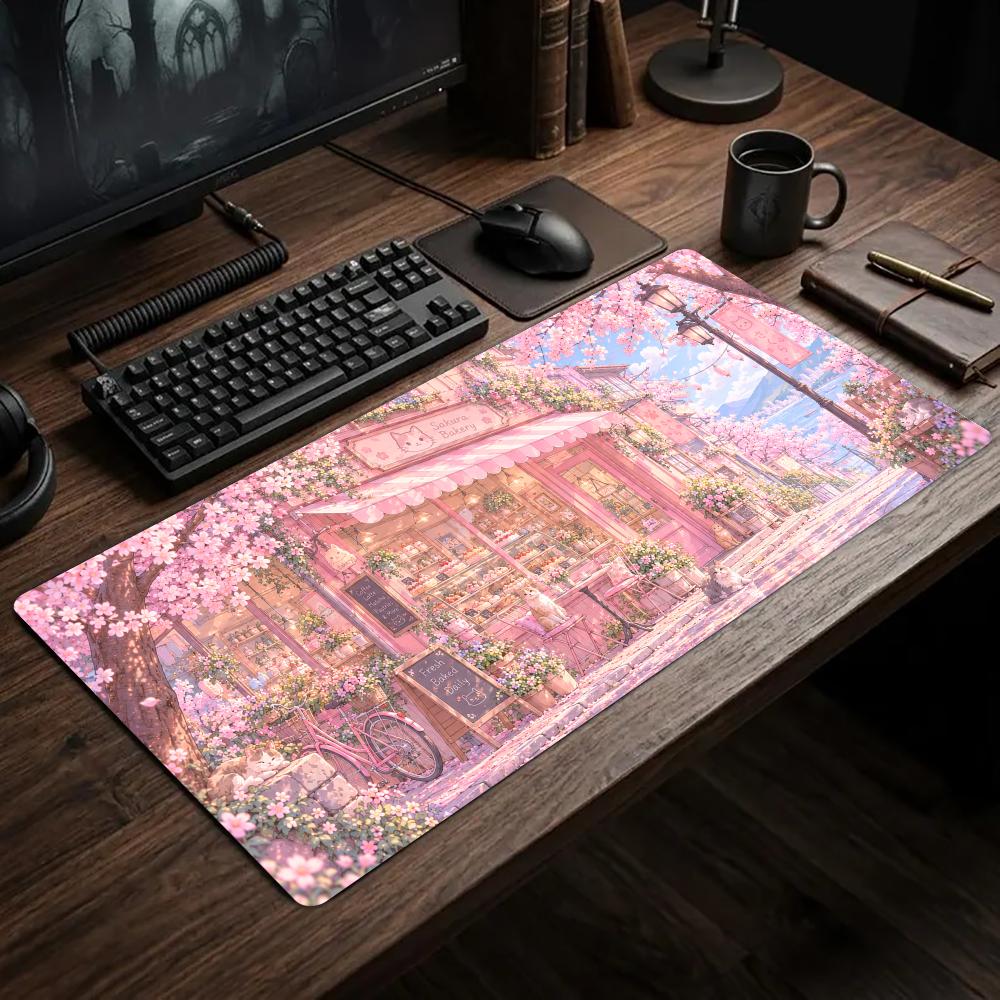 แผ่นรองโต๊ะลายดอกซากุระ แผ่นรอ - Gaming Accessories Shop บทวิจารณ์และราคา