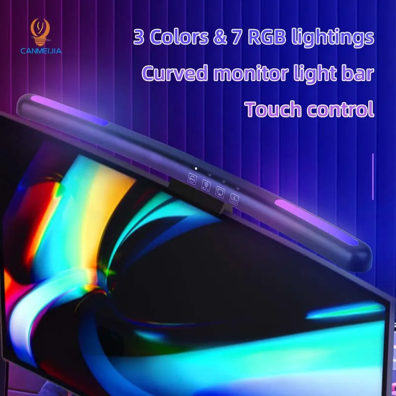โคมไฟหน้าจอแอลอีดีโค้ง USB RGB - Gaming Accessories Led บทวิจารณ์และราคา