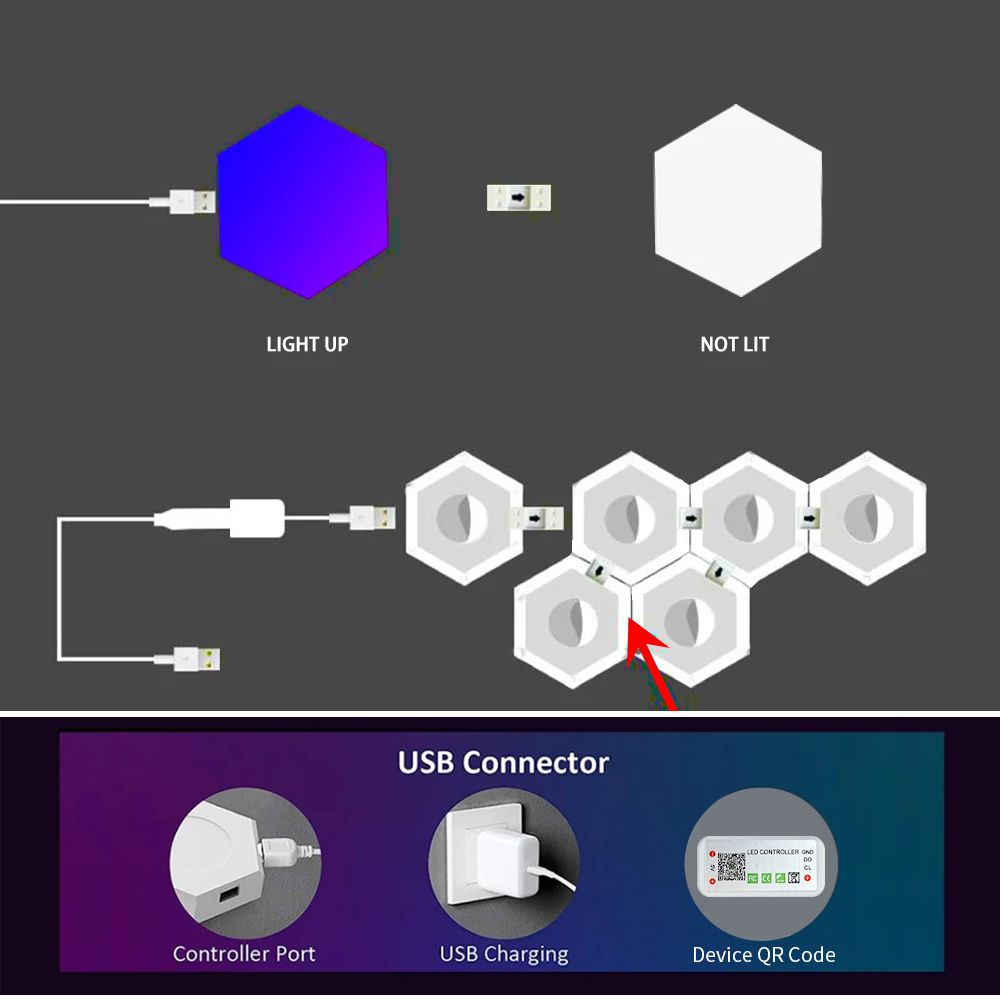 ไฟติดผนัง Smart RGB Hex แบบ DI - Gaming Accessories Led บทวิจารณ์และราคา